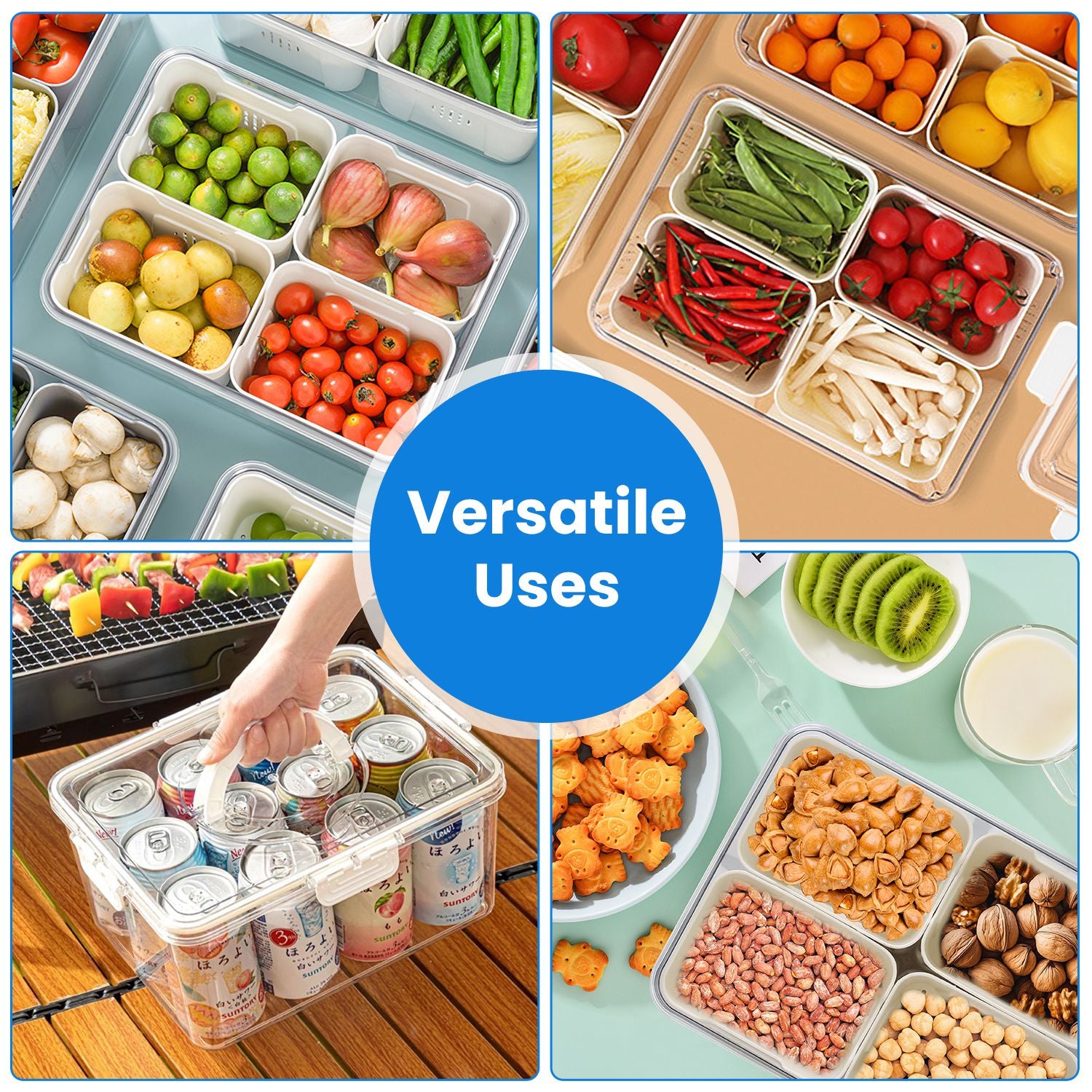 Airtight Fruit Storage Containers 2-Pack | Smart Living Co.