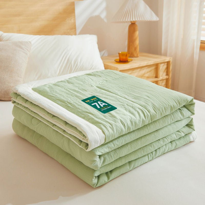 Summer Cool Quilt | Washed Cotton Soybean Fiber Comforter - Smart Living Co.