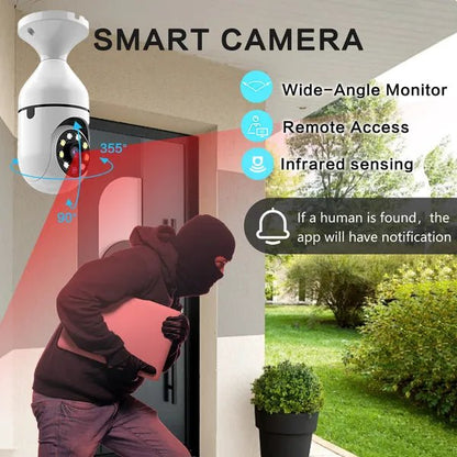 360° WiFi Light Bulb Security Camera, 2-Pack – 1080P - Smart Living Co.