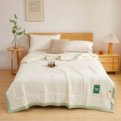 Summer Cool Quilt | Washed Cotton Soybean Fiber Comforter - Smart Living Co.