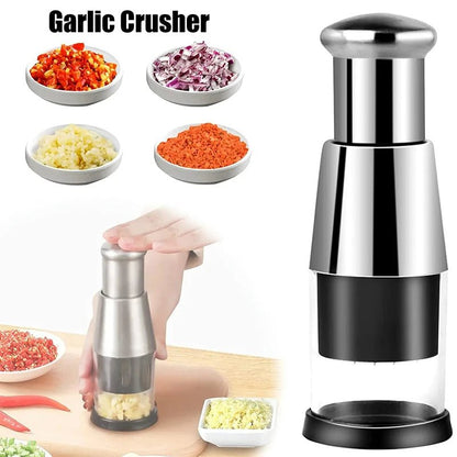 Stainless Steel Vegetable & Onion Chopper — Multi-Layer Press Dicer - Smart Living Co.